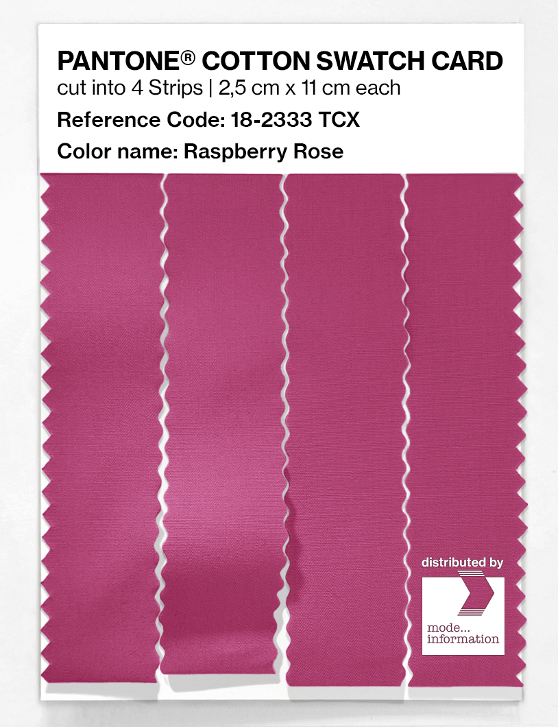 Product image 3 of the product “PANTONE® COTTON SWATCH CARD 18-2333 TCX Raspberry Rose ”