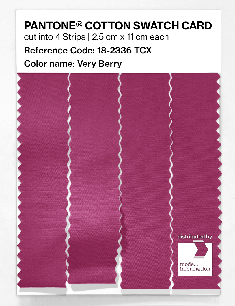 Artikelbild 3 des Artikels “PANTONE® COTTON SWATCH CARD 18-2336 TCX Very Berry “