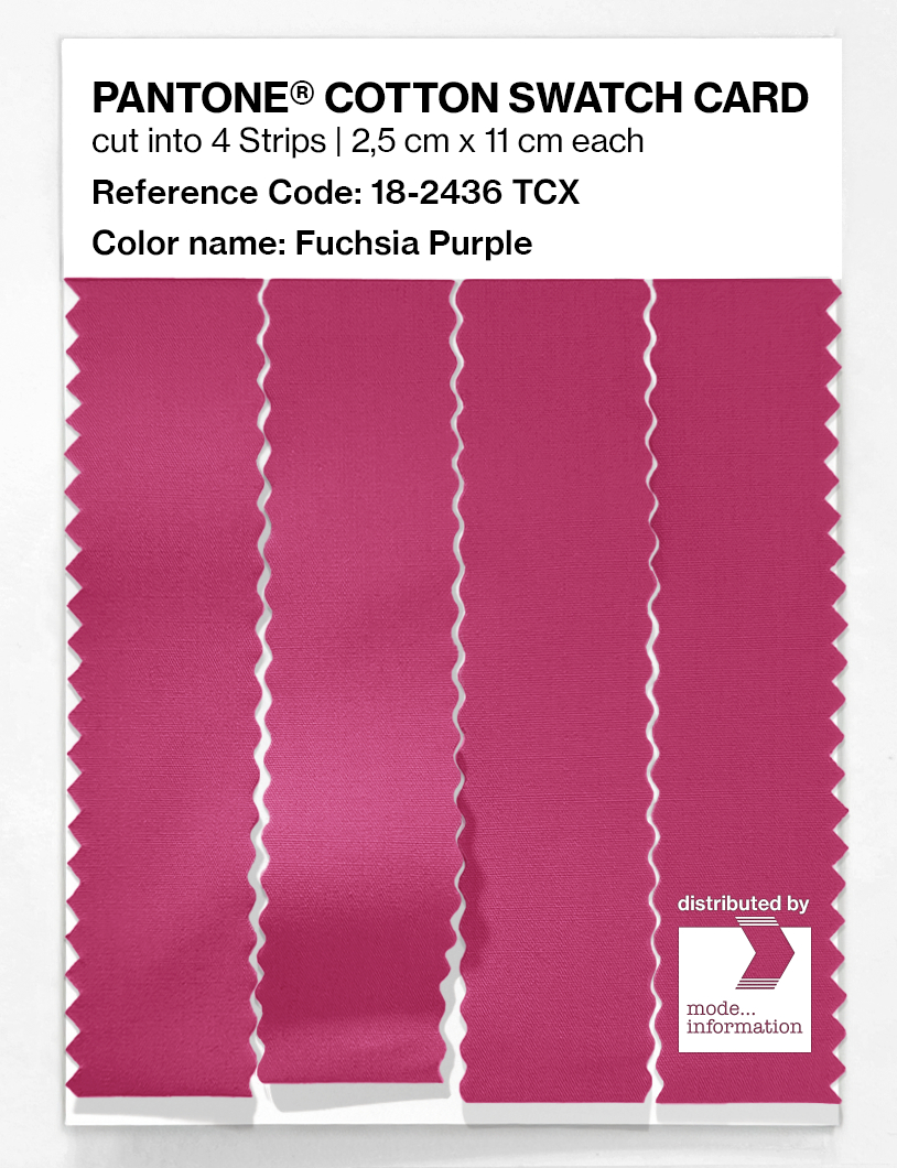 Artikelbild 3 des Artikels “PANTONE® COTTON SWATCH CARD 18-2436 TCX Fuchsia Purple “