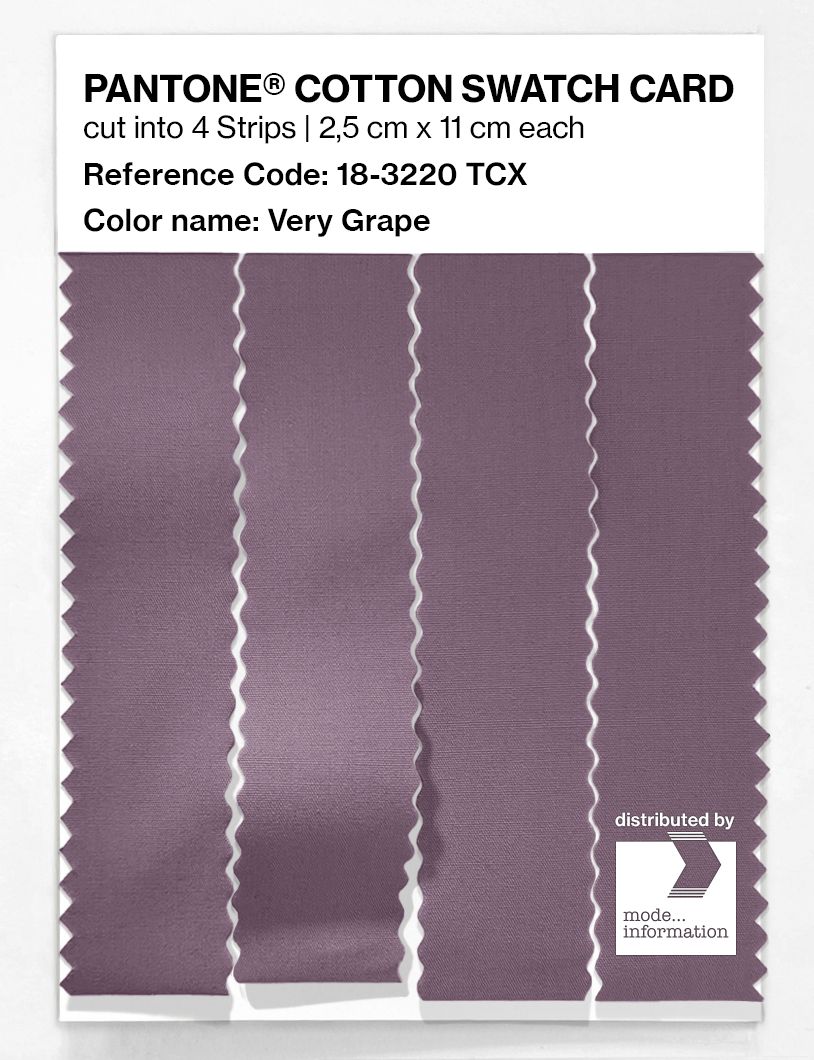 Artikelbild 3 des Artikels “PANTONE® COTTON SWATCH CARD 18-3220 TCX Very Grape “