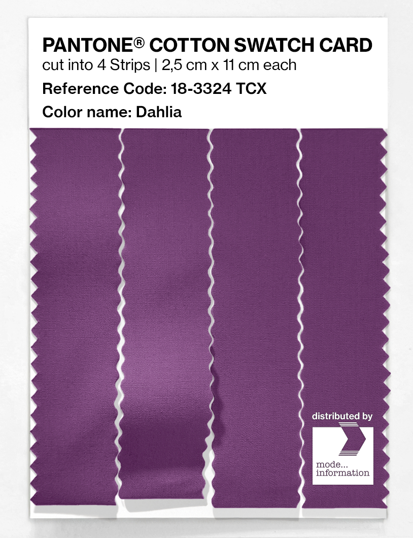 Product image 3 of the product “PANTONE® COTTON SWATCH CARD 18-3324 TCX Dahlia ”