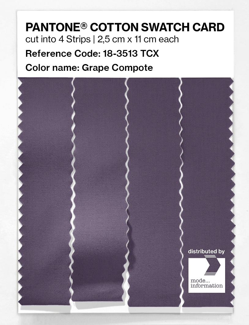 Artikelbild 3 des Artikels “PANTONE® COTTON SWATCH CARD 18-3513 TCX Grape Compote “
