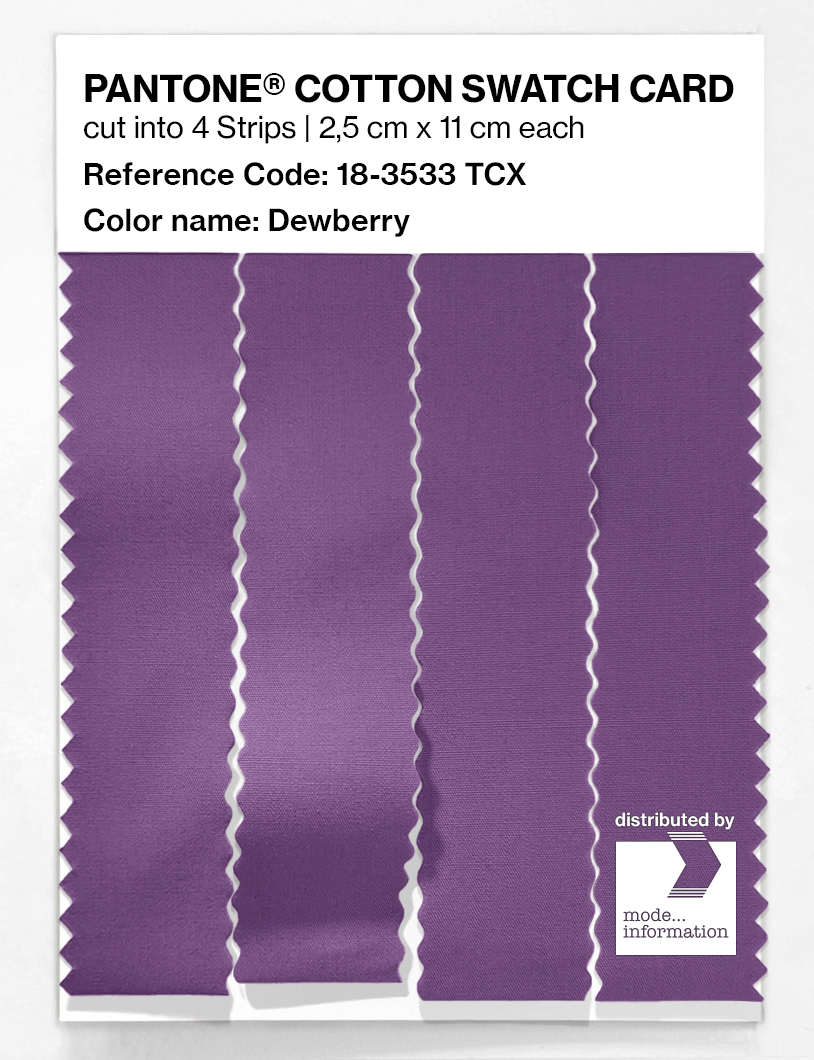 Product image 3 of the product “PANTONE® COTTON SWATCH CARD 18-3533 TCX Dewberry ”