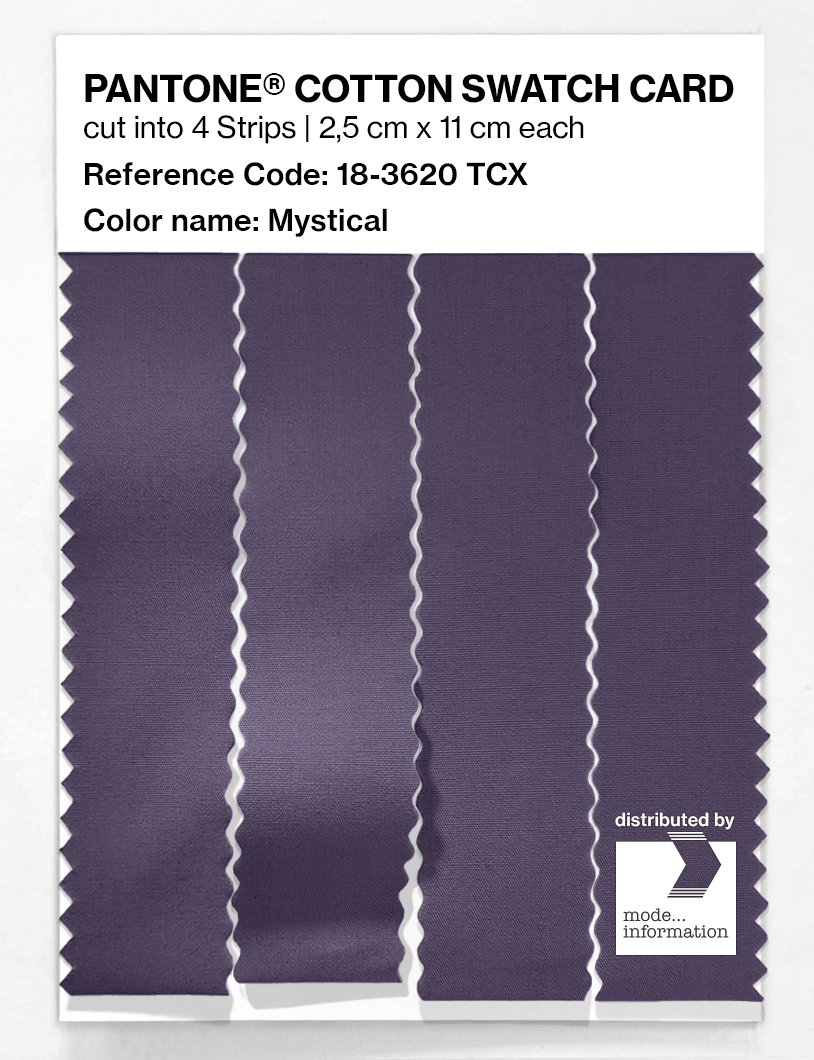Product image 3 of the product “PANTONE® COTTON SWATCH CARD 18-3620 TCX Mystical ”