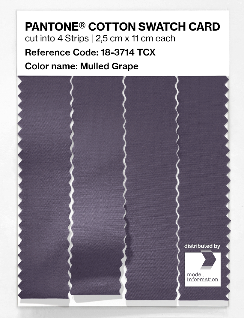 Product image 3 of the product “PANTONE® COTTON SWATCH CARD 18-3714 TCX Mulled Grape ”