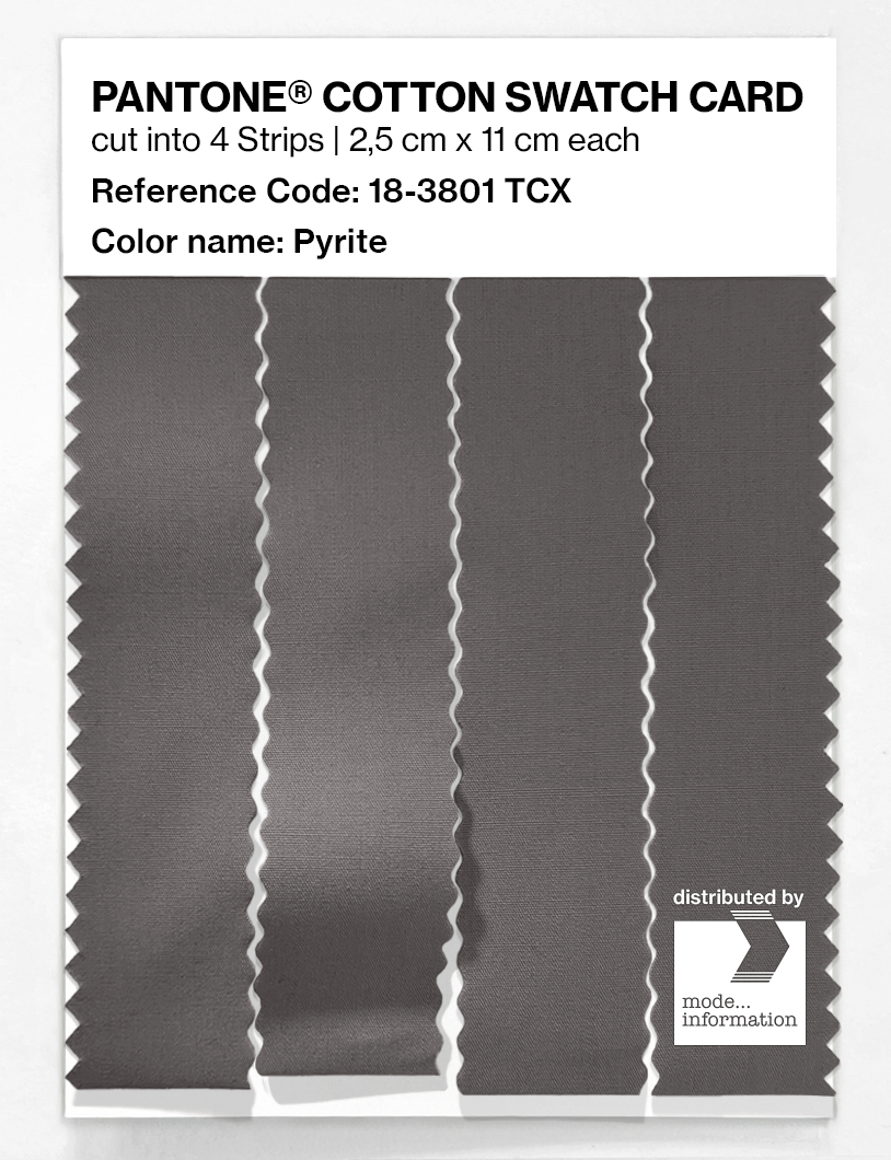 Product image 3 of the product “PANTONE® COTTON SWATCH CARD 18-3801 TCX Pyrite ”
