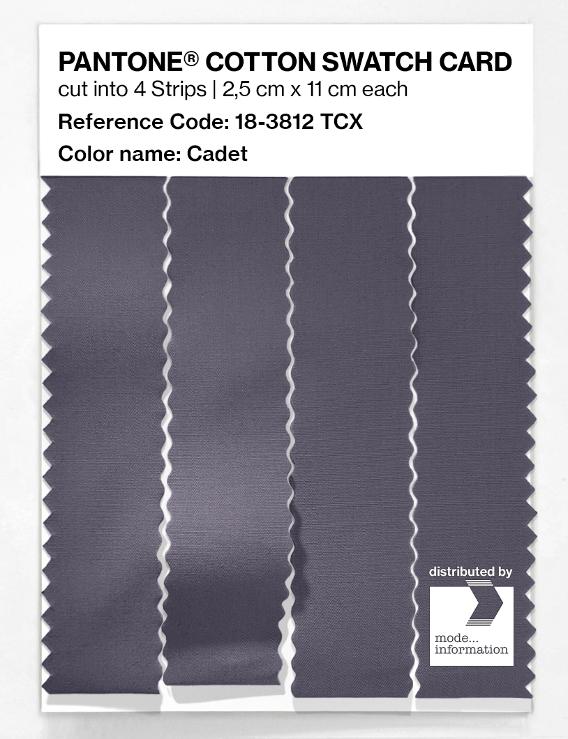 Product image 3 of the product “PANTONE® COTTON SWATCH CARD 18-3812 TCX Cadet ”