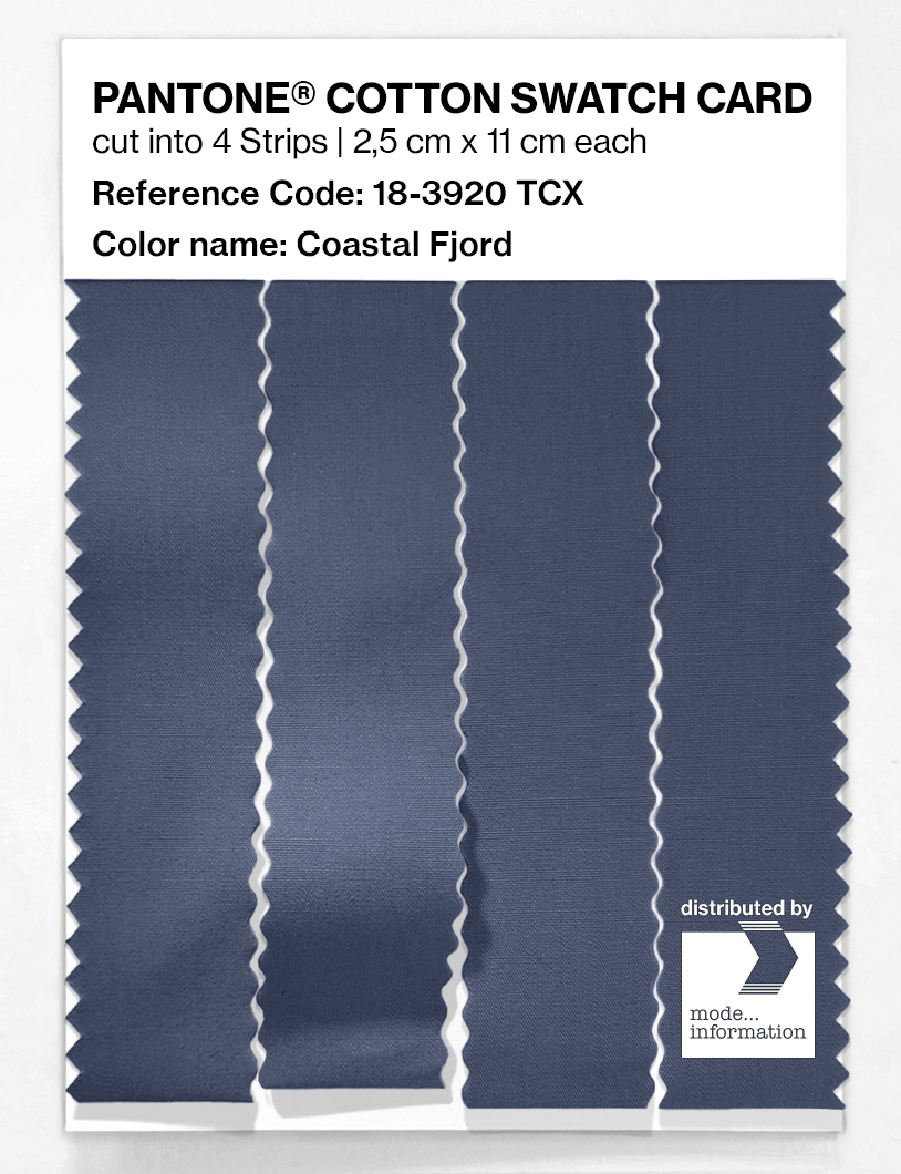 Product image 3 of the product “PANTONE® COTTON SWATCH CARD 18-3920 TCX Coastal Fjord ”