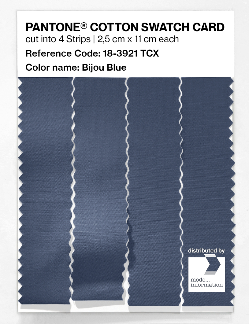 Artikelbild 3 des Artikels “PANTONE® COTTON SWATCH CARD 18-3921 TCX Bijou Blue “