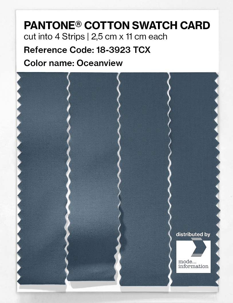 Product image 3 of the product “PANTONE® COTTON SWATCH CARD 18-3923 TCX Oceanview ”