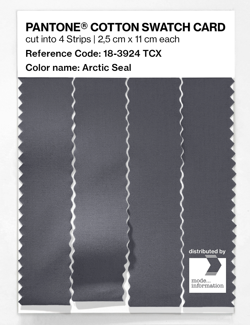 Product image 3 of the product “PANTONE® COTTON SWATCH CARD 18-3924 TCX Arctic Seal ”