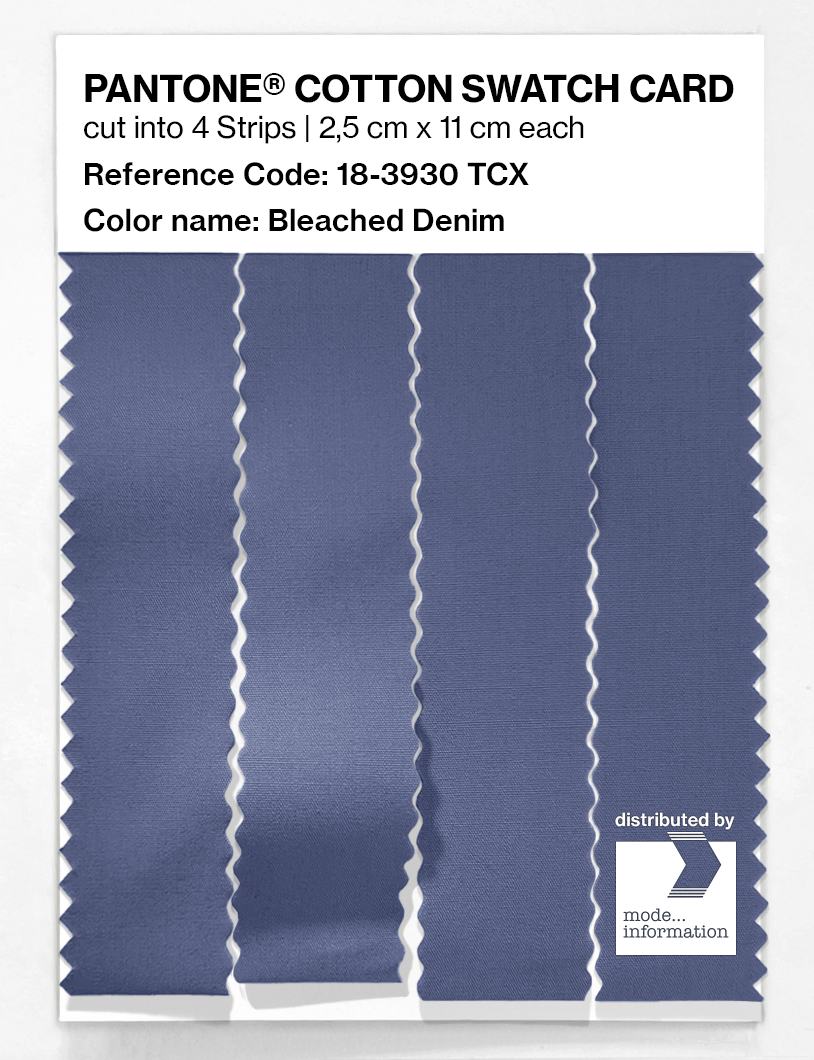 Product image 3 of the product “PANTONE® COTTON SWATCH CARD 18-3930 TCX Bleached Denim ”