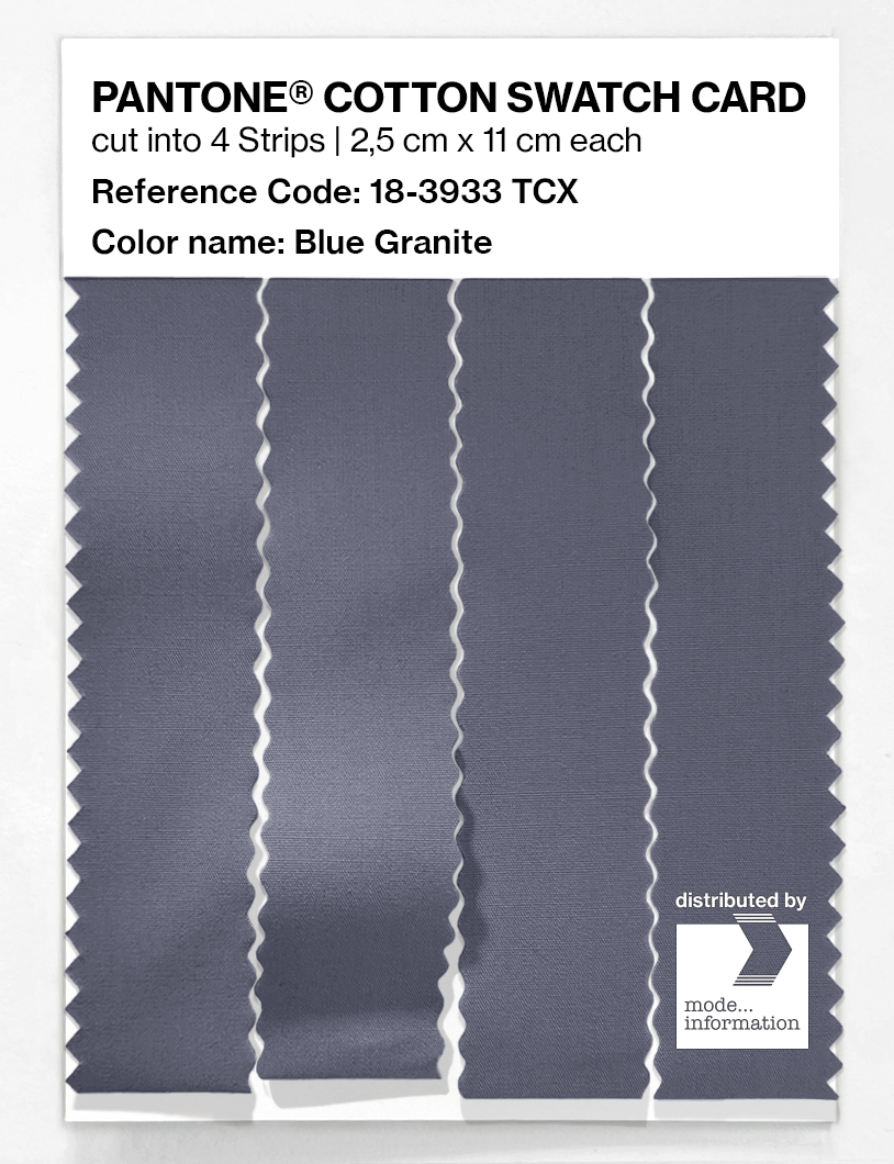 Product image 3 of the product “PANTONE® COTTON SWATCH CARD 18-3933 TCX Blue Granite ”