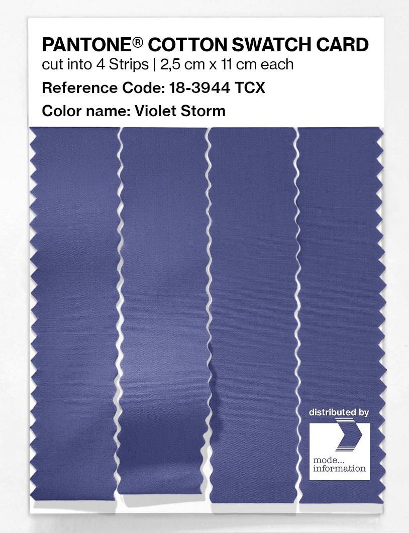 Product image 3 of the product “PANTONE® COTTON SWATCH CARD 18-3944 TCX Violet Storm ”