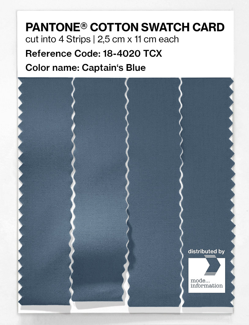 Artikelbild 3 des Artikels “PANTONE® COTTON SWATCH CARD 18-4020 TCX Captain's Blue “