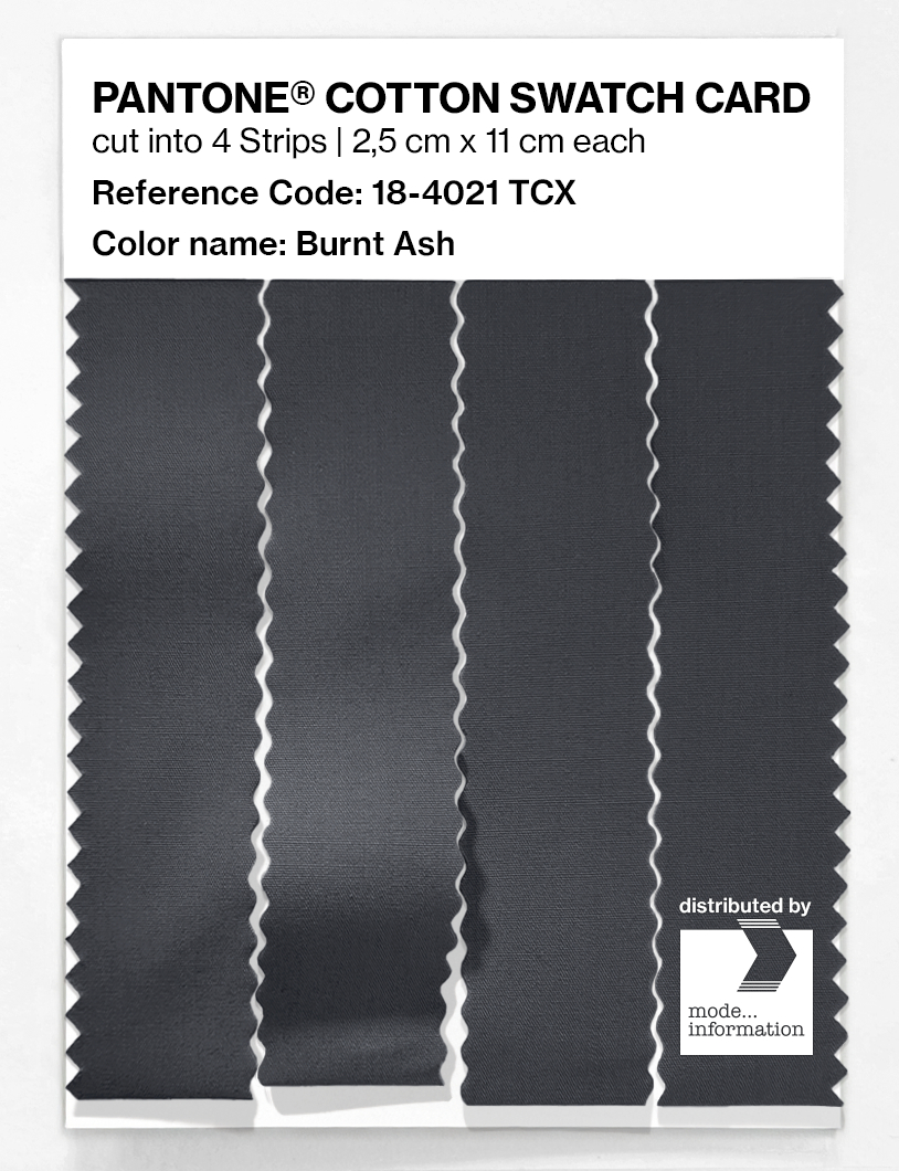 Product image 3 of the product “PANTONE® COTTON SWATCH CARD 18-4021 TCX Burnt Ash ”