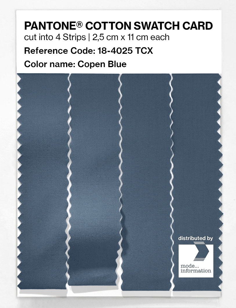 Artikelbild 3 des Artikels “PANTONE® COTTON SWATCH CARD 18-4025 TCX Copen Blue “