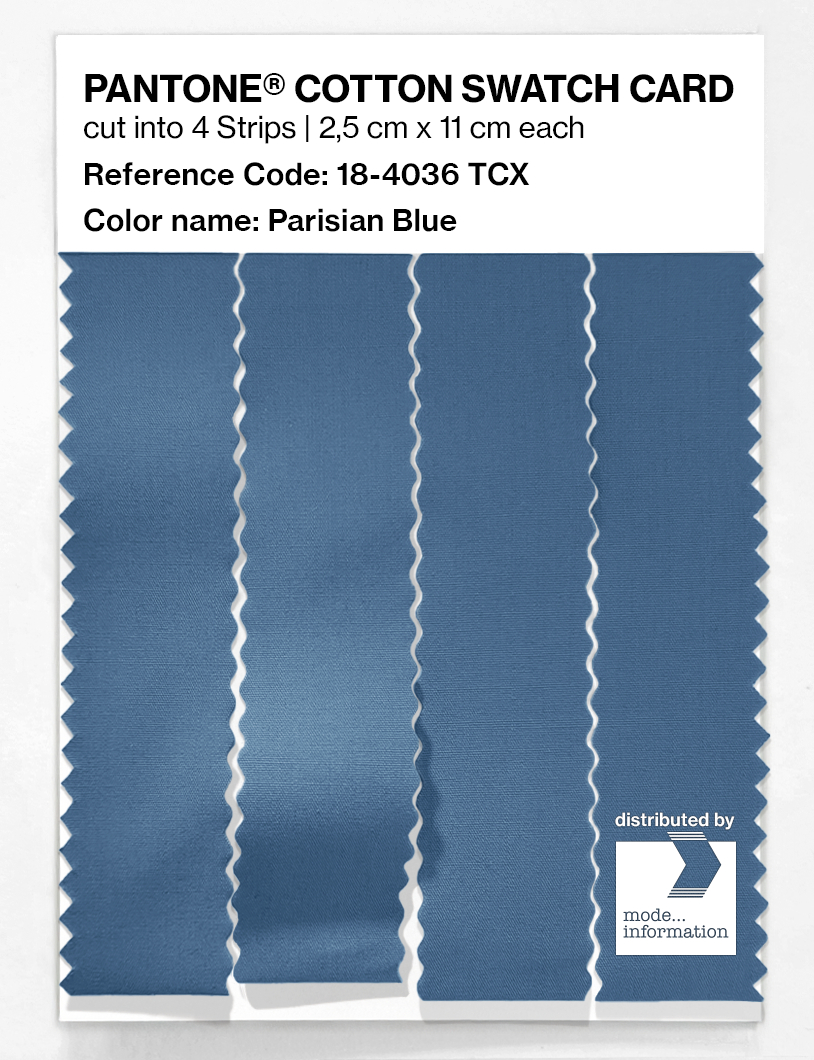 Artikelbild 3 des Artikels “PANTONE® COTTON SWATCH CARD 18-4036 TCX Parisian Blue “