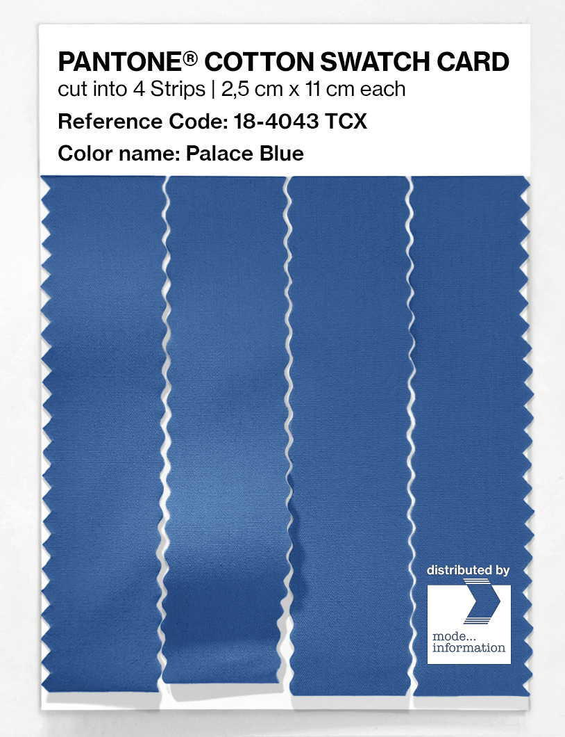 Artikelbild 3 des Artikels “PANTONE® COTTON SWATCH CARD 18-4043 TCX Palace Blue “