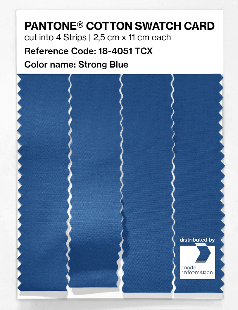 Artikelbild 3 des Artikels “PANTONE® COTTON SWATCH CARD 18-4051 TCX Strong Blue “