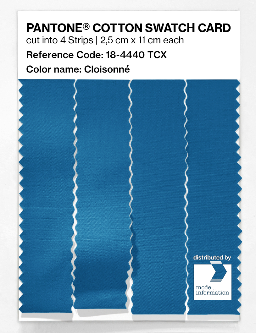 Artikelbild 3 des Artikels “PANTONE® COTTON SWATCH CARD 18-4440 TCX Cloisonné “