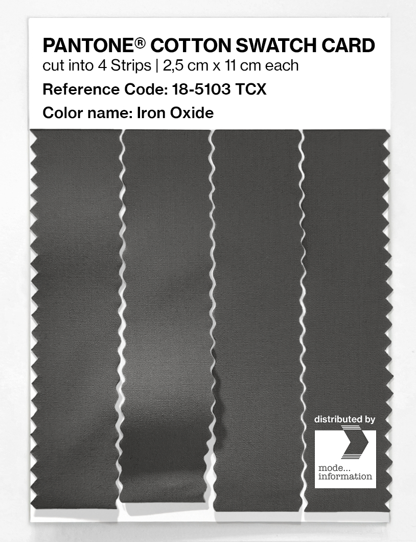 Product image 3 of the product “PANTONE® COTTON SWATCH CARD 18-5103 TCX Iron Oxide ”