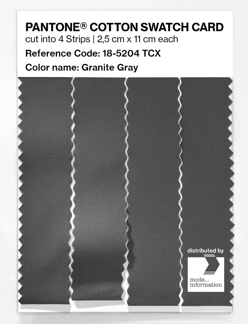 Artikelbild 3 des Artikels “PANTONE® COTTON SWATCH CARD 18-5204 TCX Granite Gray “