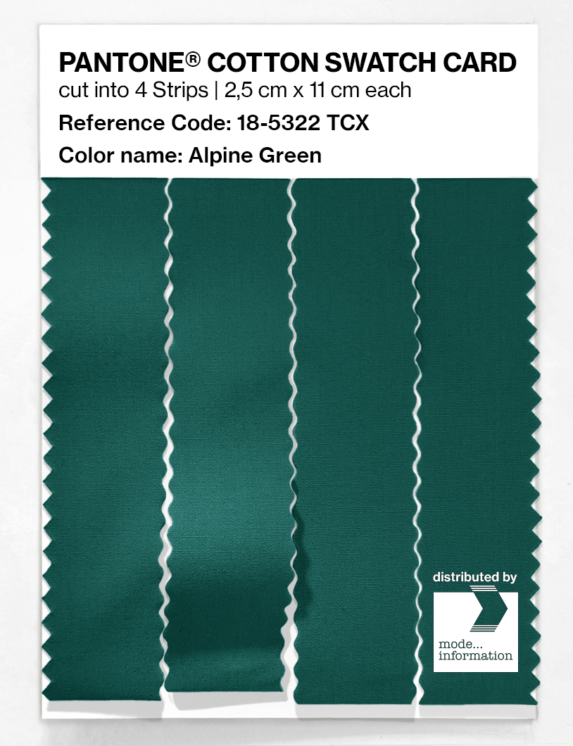 Artikelbild 3 des Artikels “PANTONE® COTTON SWATCH CARD 18-5322 TCX Alpine Green “