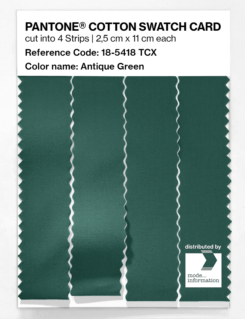 Artikelbild 3 des Artikels “PANTONE® COTTON SWATCH CARD 18-5418 TCX Antique Green “