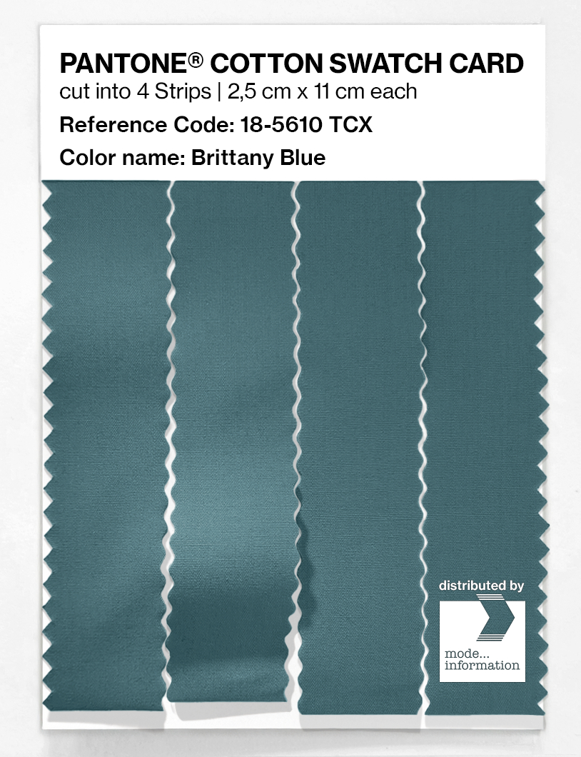 Product image 3 of the product “PANTONE® COTTON SWATCH CARD 18-5610 TCX Brittany Blue ”