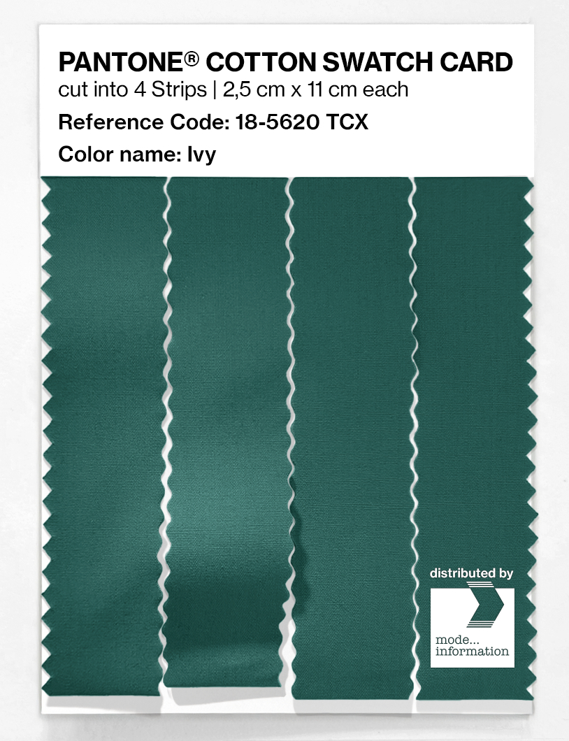 Product image 3 of the product “PANTONE® COTTON SWATCH CARD 18-5620 TCX Ivy ”