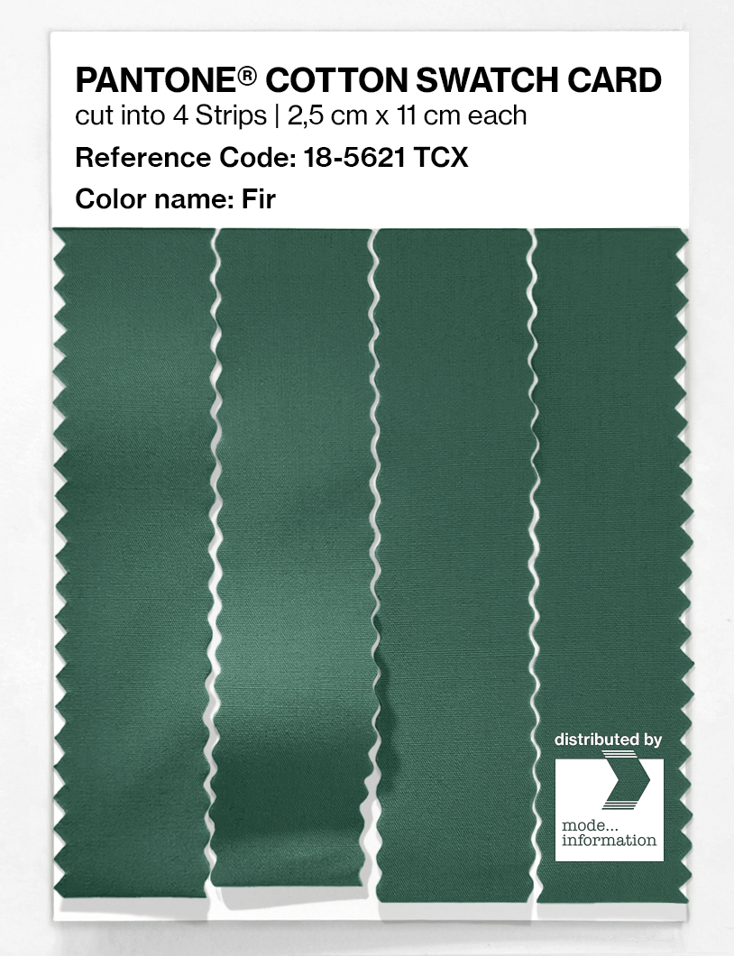 Product image 3 of the product “PANTONE® COTTON SWATCH CARD 18-5621 TCX Fir ”