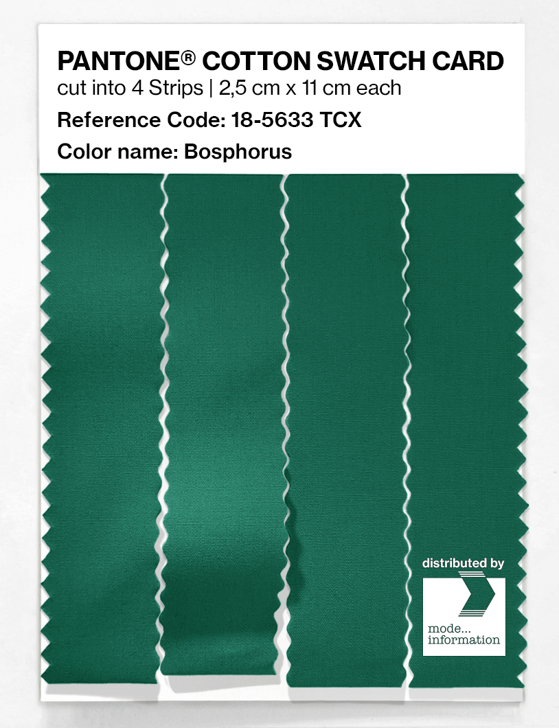 Product image 3 of the product “PANTONE® COTTON SWATCH CARD 18-5633 TCX Bosphorus ”