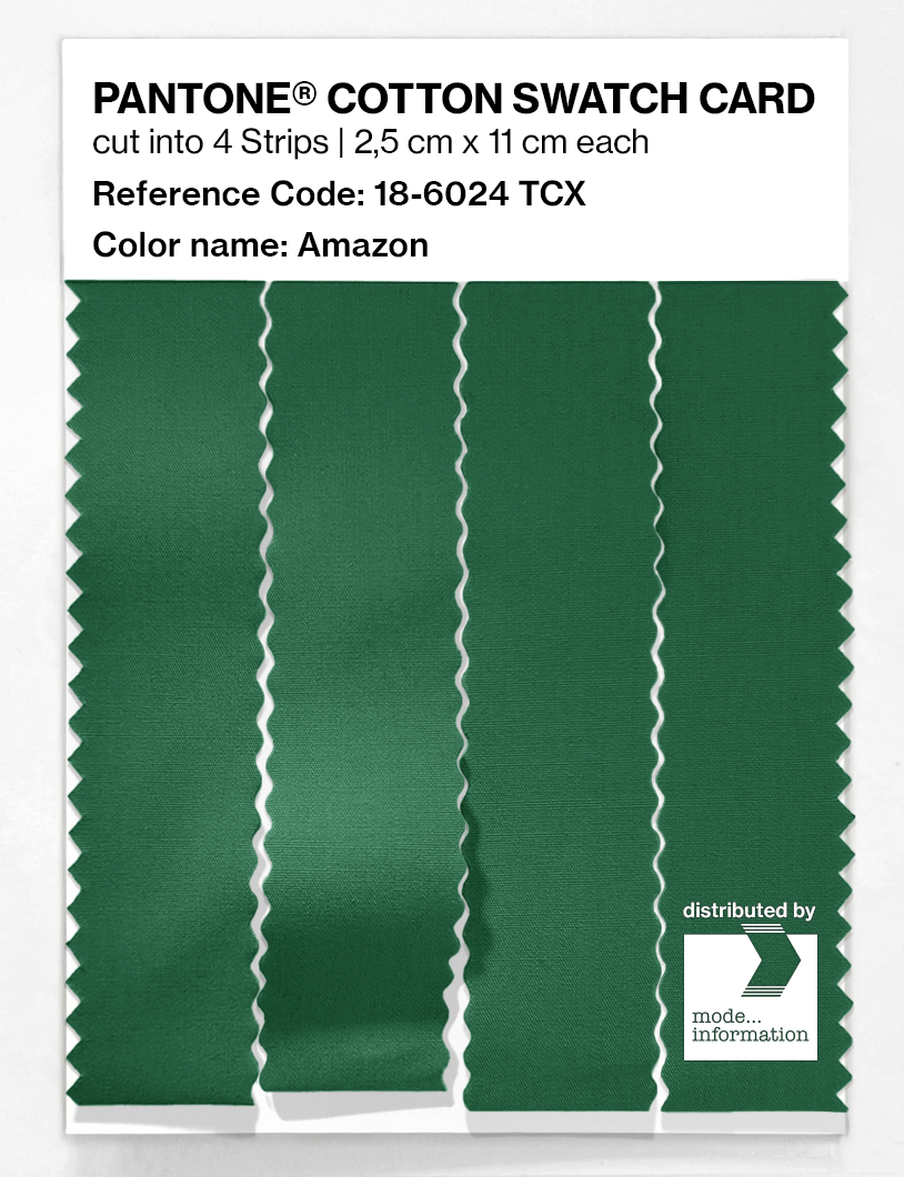 Product image 3 of the product “PANTONE® COTTON SWATCH CARD 18-6024 TCX Amazon ”