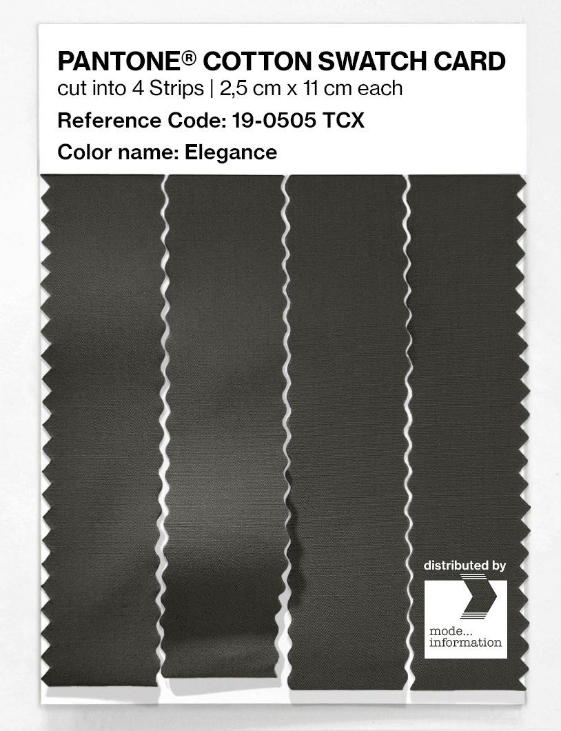 Product image 3 of the product “PANTONE® COTTON SWATCH CARD 19-0505 TCX Elegance ”