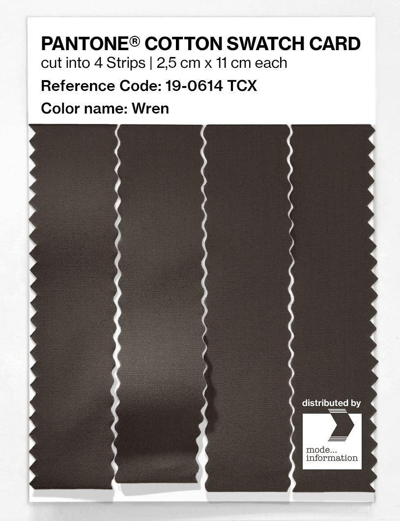 Product image 3 of the product “PANTONE® COTTON SWATCH CARD 19-0614 TCX Wren ”
