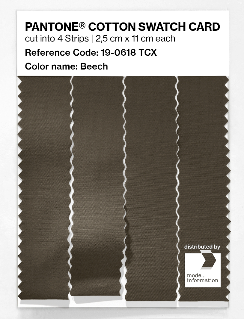 Product image 3 of the product “PANTONE® COTTON SWATCH CARD 19-0618 TCX Beech ”