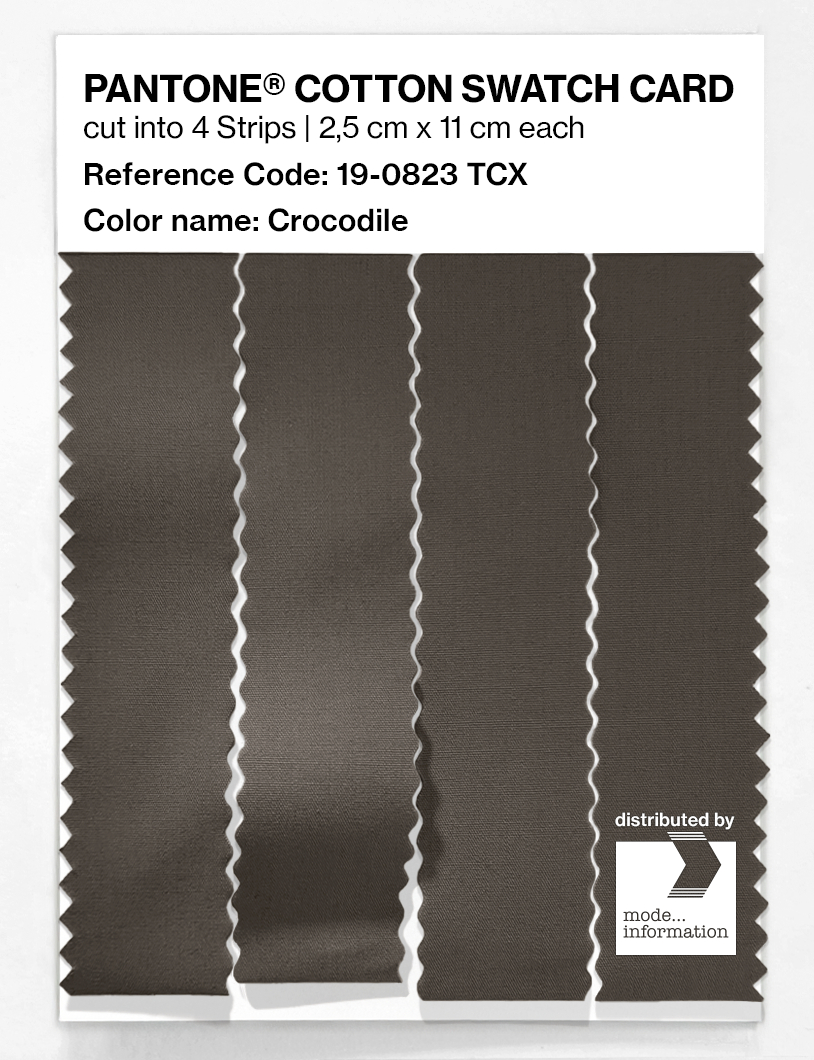 Product image 3 of the product “PANTONE® COTTON SWATCH CARD 19-0823 TCX Crocodile ”