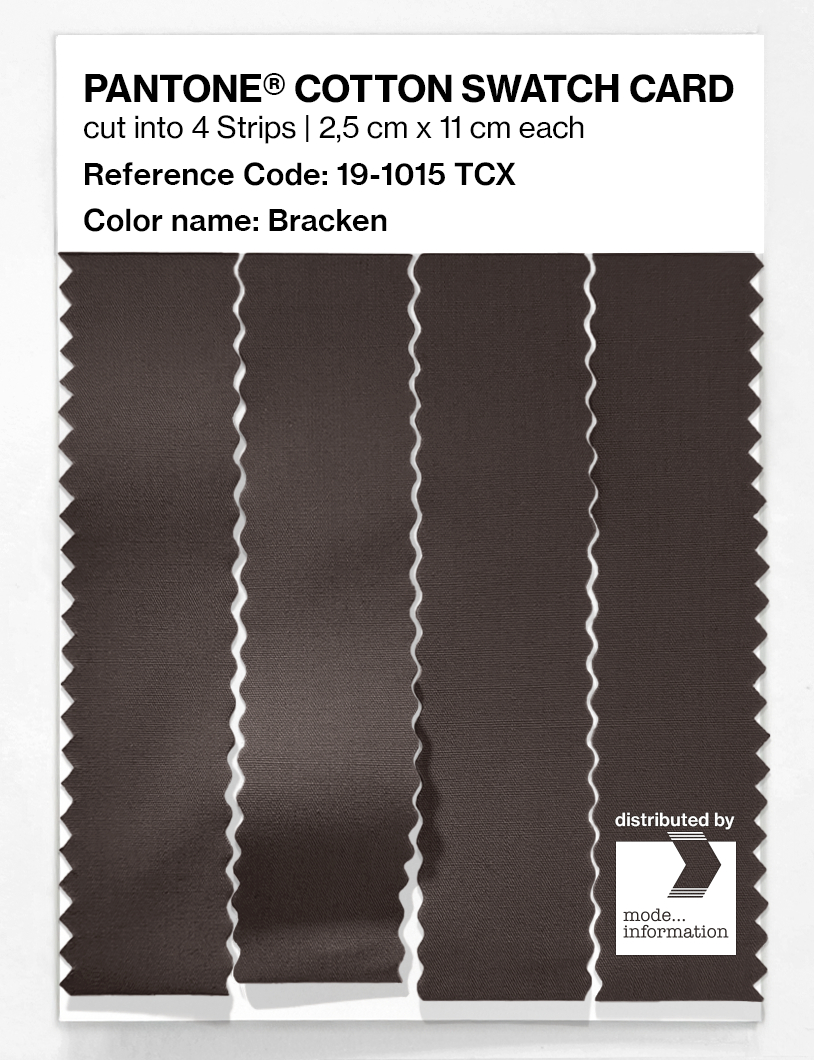 Product image 3 of the product “PANTONE® COTTON SWATCH CARD 19-1015 TCX Bracken ”