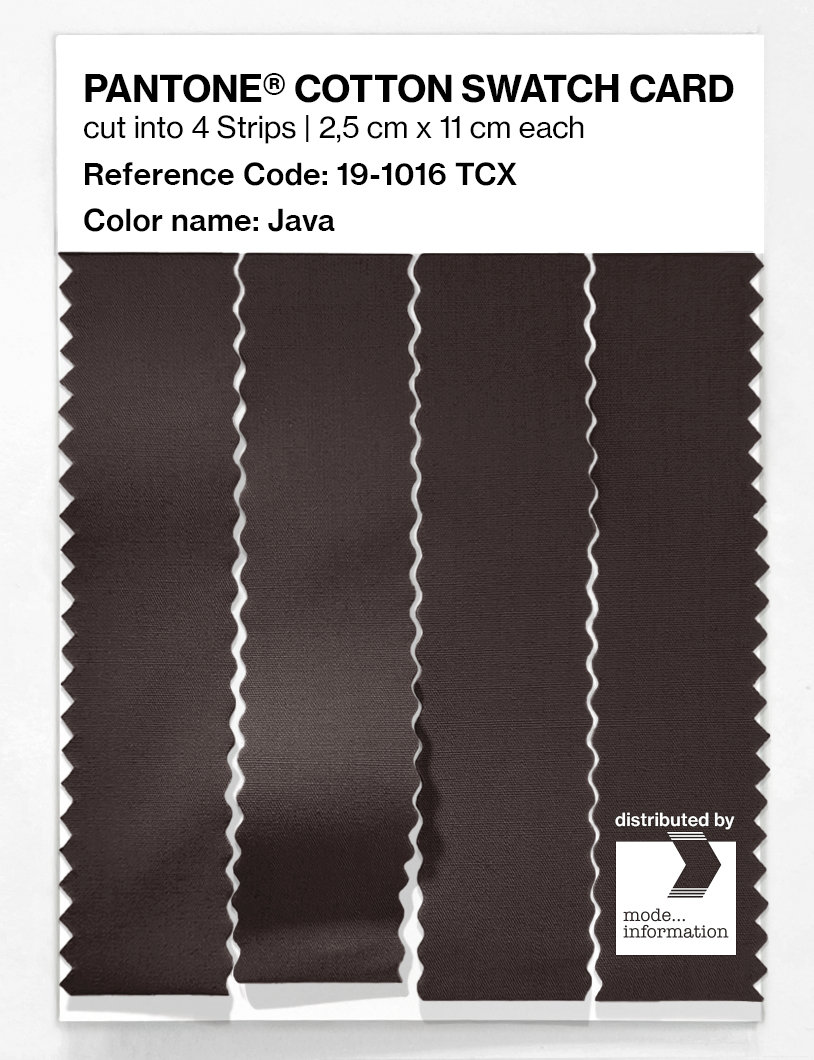 Product image 3 of the product “PANTONE® COTTON SWATCH CARD 19-1016 TCX Java ”