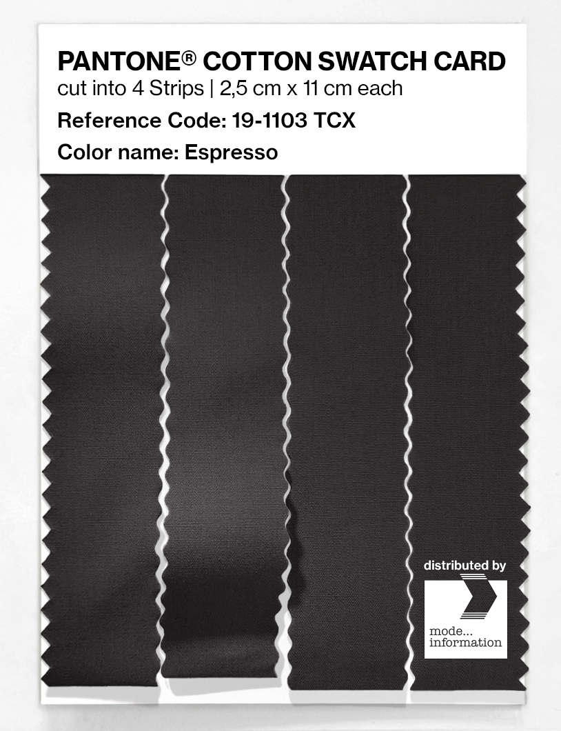 Artikelbild 3 des Artikels “PANTONE® COTTON SWATCH CARD 19-1103 TCX Espresso “