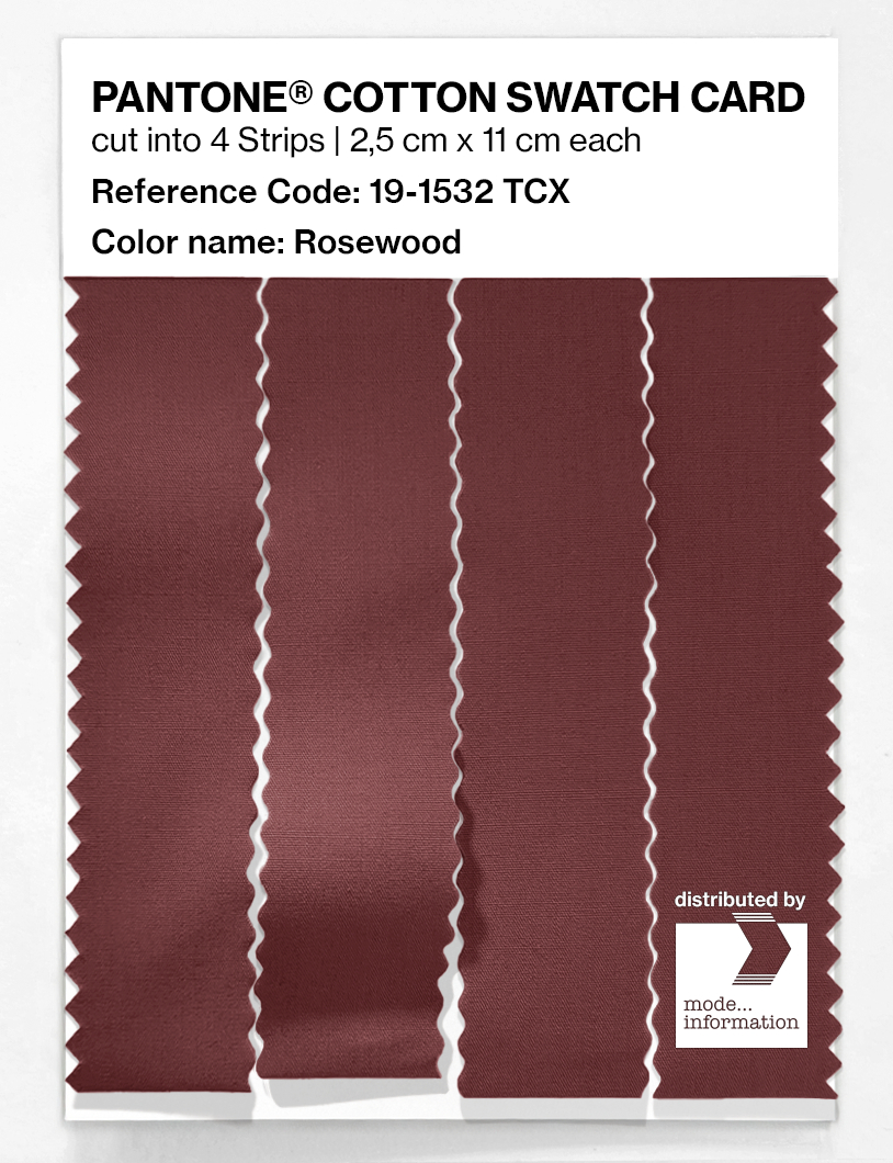 Product image 3 of the product “PANTONE® COTTON SWATCH CARD 19-1532 TCX Rosewood ”
