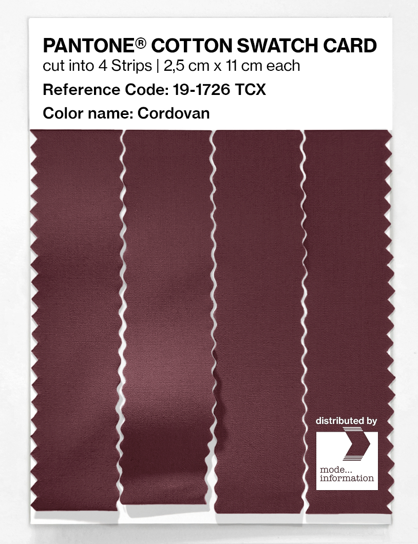 Artikelbild 3 des Artikels “PANTONE® COTTON SWATCH CARD 19-1726 TCX Cordovan “