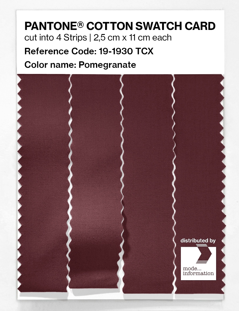 Artikelbild 3 des Artikels “PANTONE® COTTON SWATCH CARD 19-1930 TCX Pomegranate “