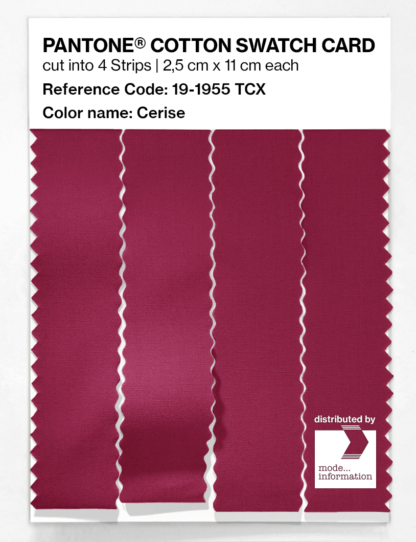 Artikelbild 3 des Artikels “PANTONE® COTTON SWATCH CARD 19-1955 TCX Cerise “