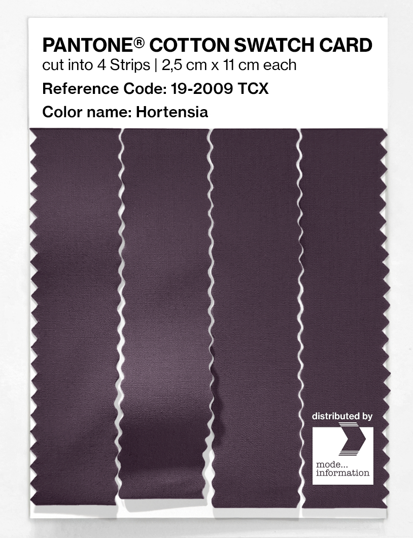 Product image 3 of the product “PANTONE® COTTON SWATCH CARD 19-2009 TCX Hortensia ”
