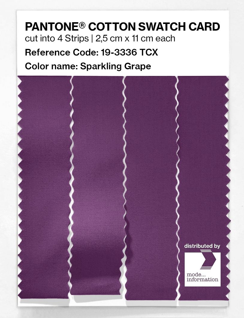 Product image 3 of the product “PANTONE® COTTON SWATCH CARD 19-3336 TCX Sparkling Grape ”