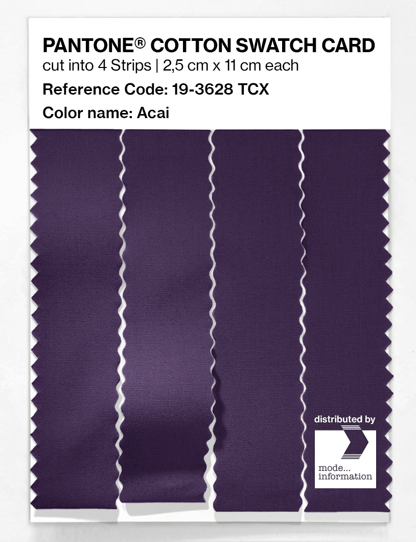 Artikelbild 3 des Artikels “PANTONE® COTTON SWATCH CARD 19-3628 TCX Acai “