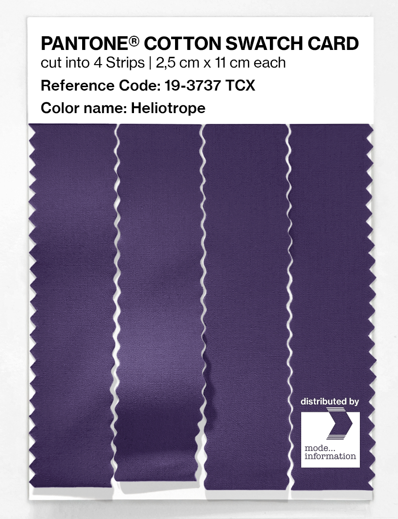 Product image 3 of the product “PANTONE® COTTON SWATCH CARD 19-3737 TCX Heliotrope ”