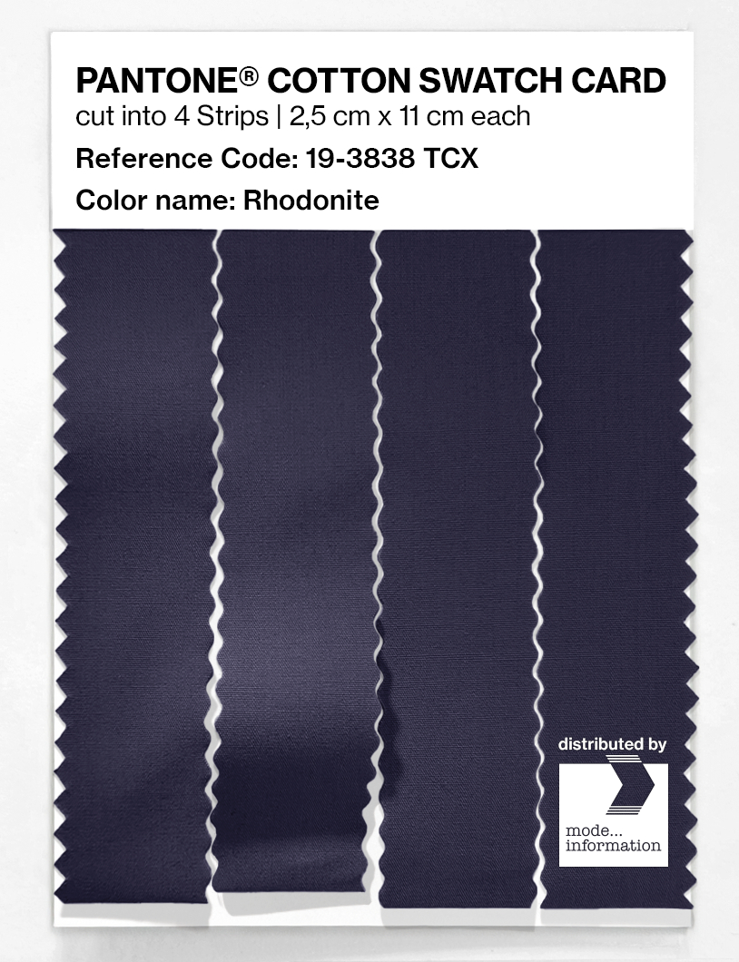 Product image 3 of the product “PANTONE® COTTON SWATCH CARD 19-3838 TCX Rhodonite ”